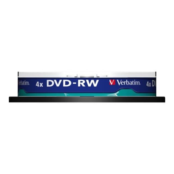 DVD-RW VERBATIM - Spindel 10 - 4x - 4,7 GB - Matt silver