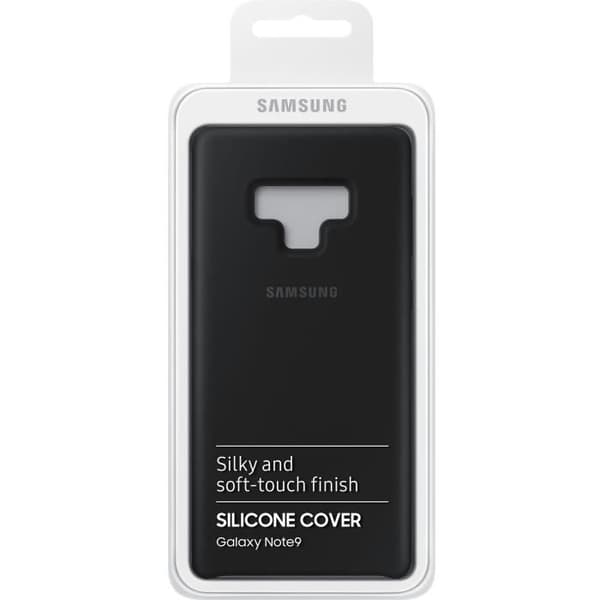 Halvstyv silikonfodral - SAMSUNG - Galaxy Note9 - Svart - Mikrofiberfoder - Stötskydd och repor Svart