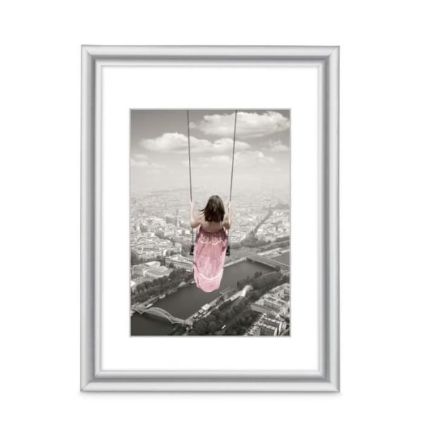 Swing plast fotoram, silver, 30 x 40 cm