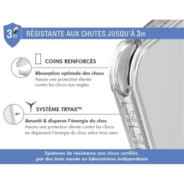 Coque - FORCE CASE - Honor 200 - Förstärkt - Luftkudde - Tryax 3M Transparent