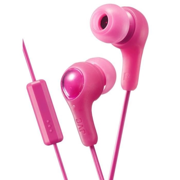 GUMY PLUS: In-ear hörlurar med mikrofon och fjärrkontroll - Rosa