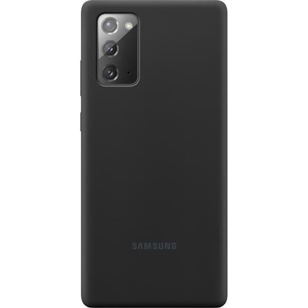 Svart silikonfodral Note20 Svart