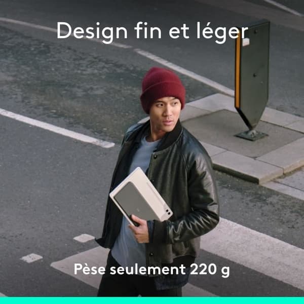 Tangentbordsskydd - Logitech - Keys to go 2 - AZERTY - Universell - Grafit