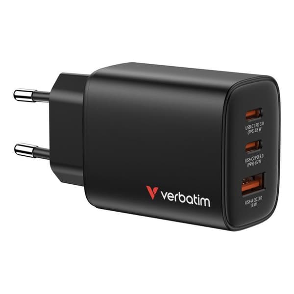 Verbatim 32352 Batteriladdare Svart