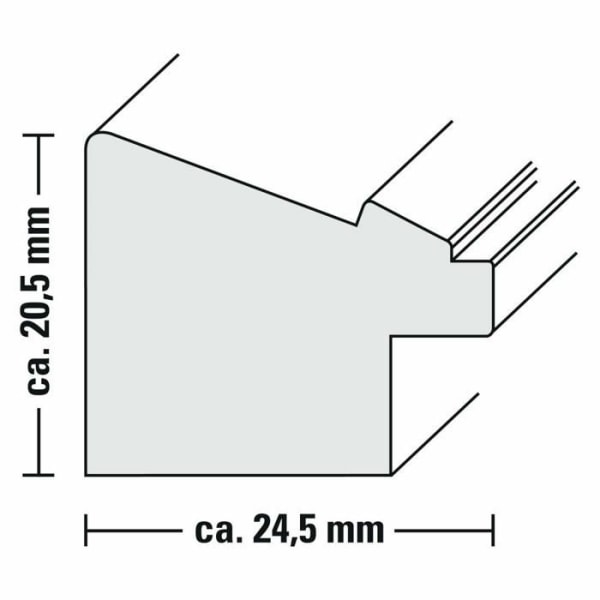 Hama fotoram - 00175528 - Mysigt - Glas - Polystyren - Mintfarbe - Einzelbilderrahmen - Wand - 13 x 18 cm - Rechteckig ()