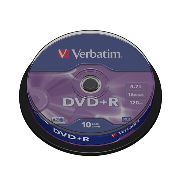 Parti om 10 VERBATIM DVD+R 4,7GB x16