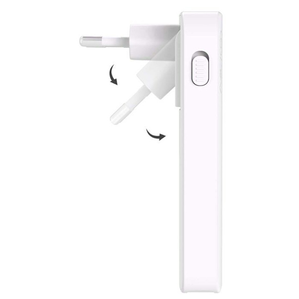 Nätadapter - FORCE POWER - Force Power Lite - 65W - USB-A + 2 USB-C - Fällbar GaN Vit Vit