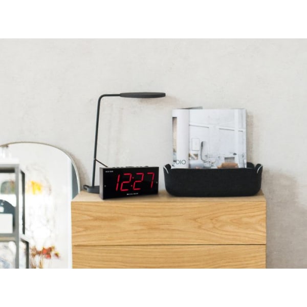 Caliber HCG006 Digital väckarklocka med Dual Alarm Snooze - Svart