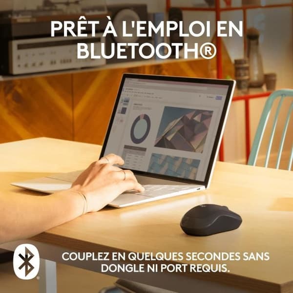 Mus - Trådlös - Logitech - M240 Silent - Grafit Grafit