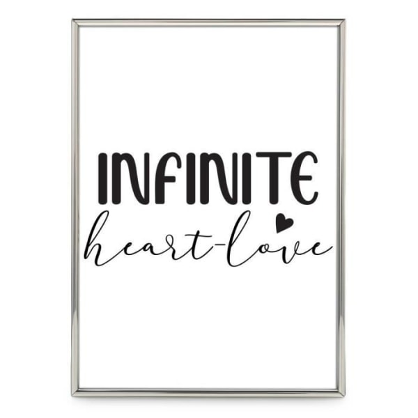 Infinity Portrait Photo Frame, Shiny Silver, 10 x 15 cm