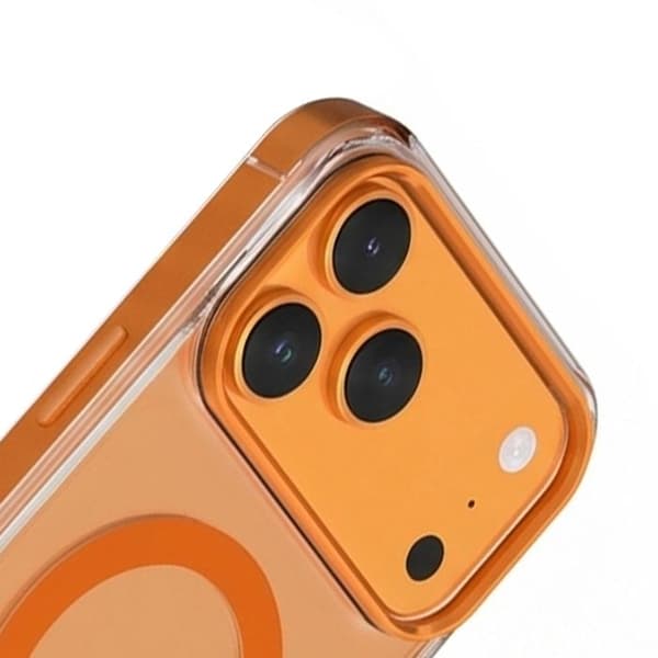 iPhone 17 Pro MagSafe FORCE CASE Kontur Metall Stötsäker 2m Premium Orange Apelsin
