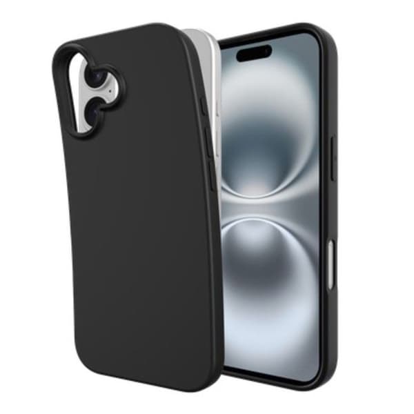 Skyddande Zero Soft-fodral för iPhone 17, svart svart
