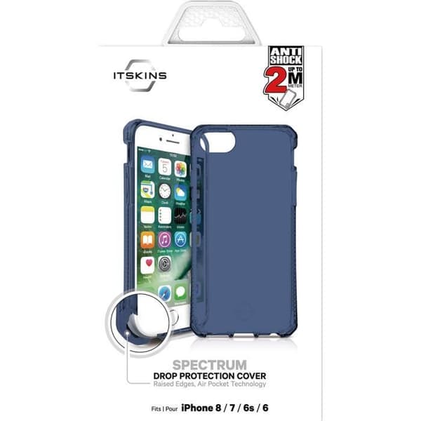 Coque - Itskins - Spectrum - Semi-rigide - Bleu - Compatible iPhone 6/6S/7/8 Blå