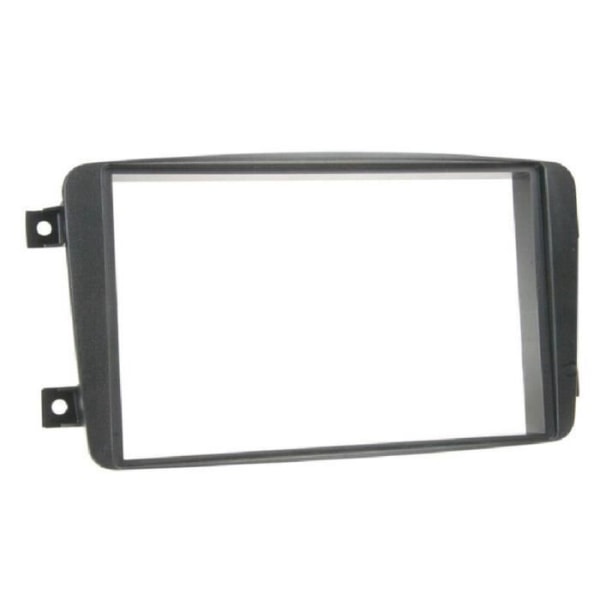 2DIN bilradio fascia kompatibel med Mercedes C-klasse CLK ap00 Vito Viano 03-06 Black Rubber touch