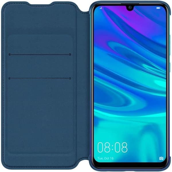 Etui folio - Huawei - P Smart 2019 - Blå - Syntetisk - Diskret skydd Blå