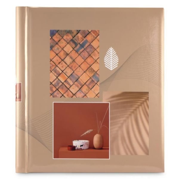 Singo II självhäftande album, 30x30cm, 20 vita sidor, terrakotta