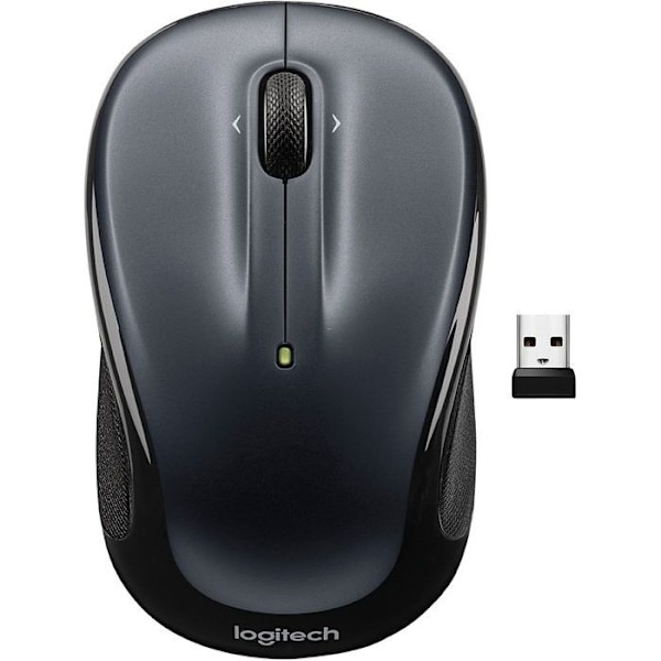 Trådlös mus - LOGITECH - M325s - Ergonomisk - 1000 DPI - Mörkgrå