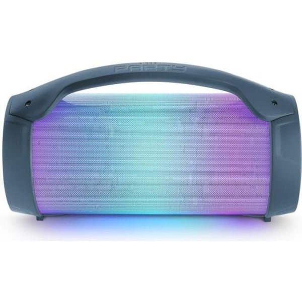 BIGBEN PARTYBTLITEDB - Trådlös ljushögtalare - Bluetooth - Mikrofon ingår - Ljuseffekter - 50W - Mörkblå