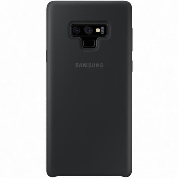 Halvstyv silikonfodral - SAMSUNG - Galaxy Note9 - Svart - Mikrofiberfoder - Stötskydd och repor Svart