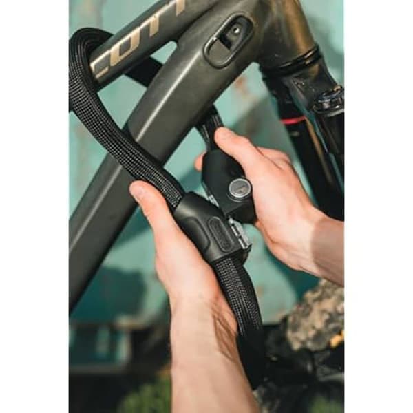 Kedjesystem - ABUS - Infinity Loop 1806 - 140 cm - Flexibel - 2 justerbara öglor Svart