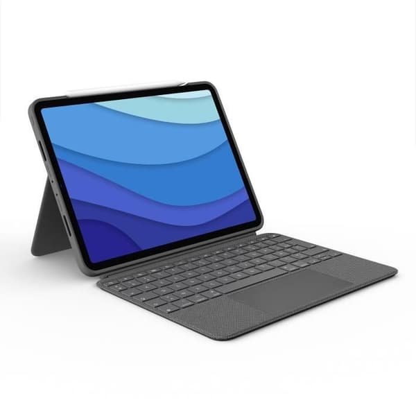 Tangentbord för Logitech COMBO TOUCH IPAD 11 surfplatta (1:a, 2:a, 3:e generationen) iPad Air 5:e generationen