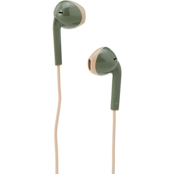 JVC HA-F19M-GC-E khaki grön kräm In-ear hörlurar, mikrofon och fjärrkontroll, Anti-svett