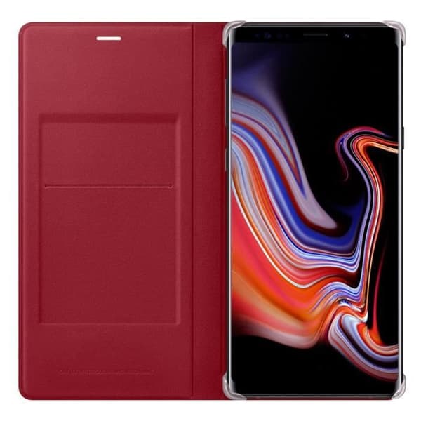 SAMSUNG Flip Wallet läder Röd Röd