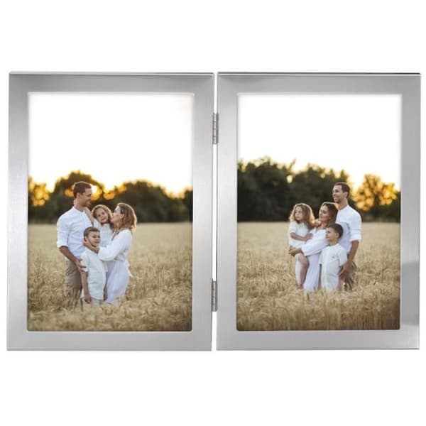 Ramar - Calais - 2 bilder - 10 x 15 cm - Sammet - Vit