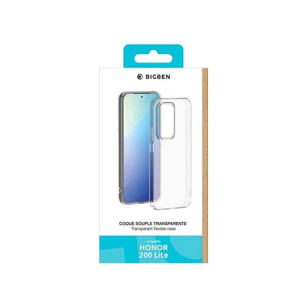 BigBen Connected Soft Case för Honor 200 Lite Transparent Transparent