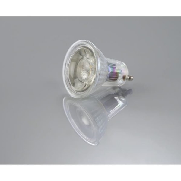 LED-lampa, GU10, 350lm utbyte 50W, förstärkare. refl. PAR16, lum. dag, glas