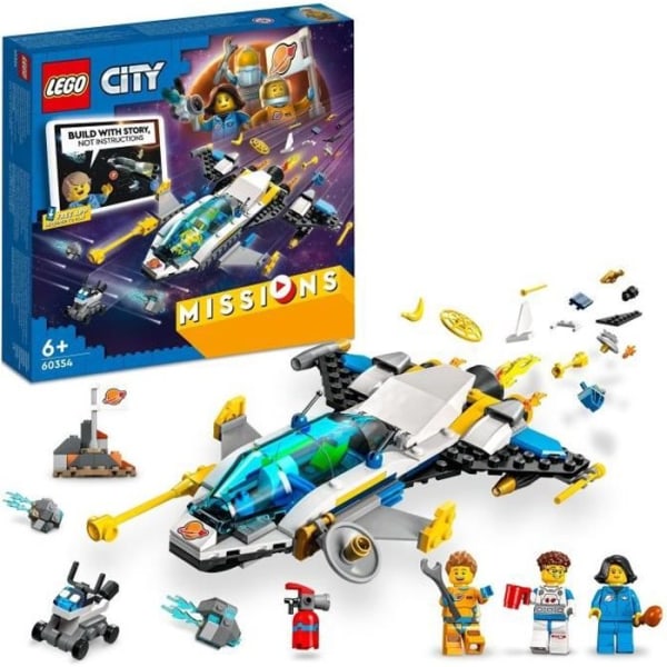LEGO® City 60354 Mars rymdutforskningsuppdrag, interaktiv byggleksak