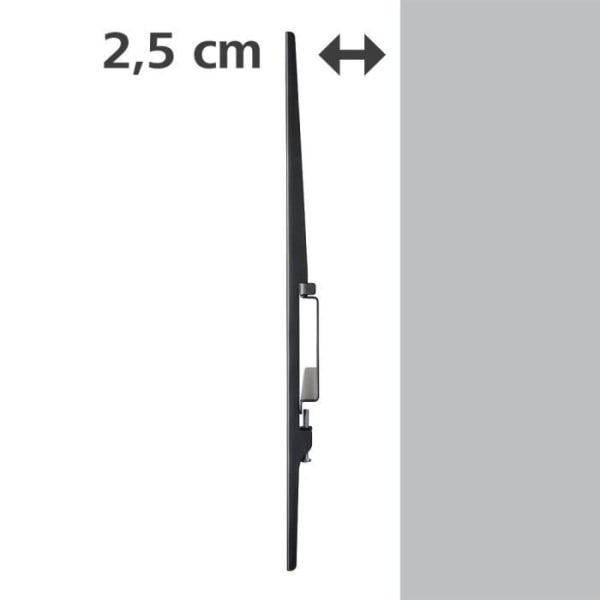 TV-vægbeslag, stift, 191 cm (75) op til 40 kg, dist. væg, 2,5 cm