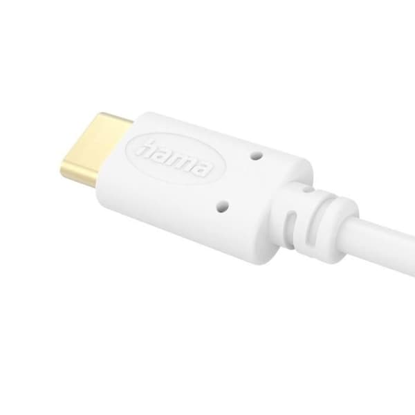 Laddningskabel - USB-C - 1,5 m - Vit - Snabb laddning - Snabb synkronisering