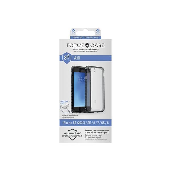 Coque - AIR - Kontur - Grå - Livstidsgaranti - iPhone 6/7/8/SE20 Grå