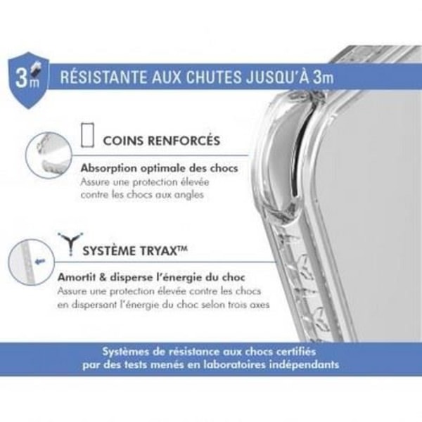 Fodral till iPhone 14 Pro Förstärkt AIR-kompatibelt MagSafe Origin France Force Fodral Transparent