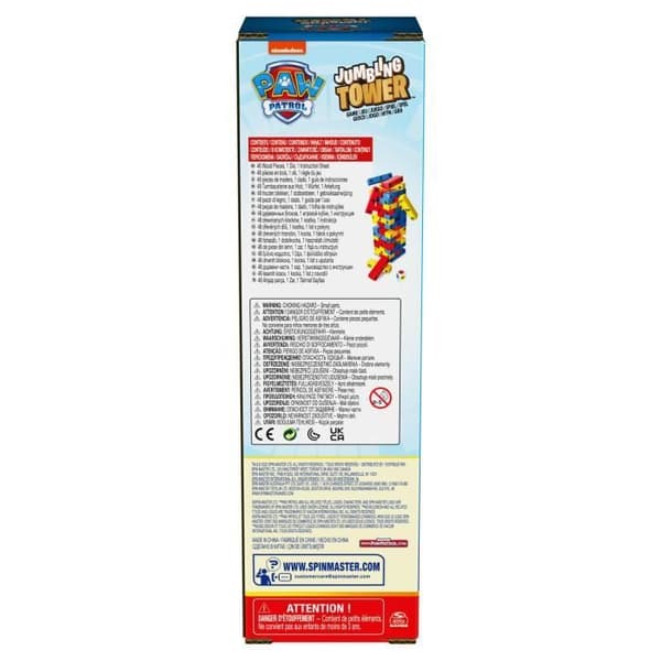 SPIN MASTER TOUR JENGA Paw Patrol Grön