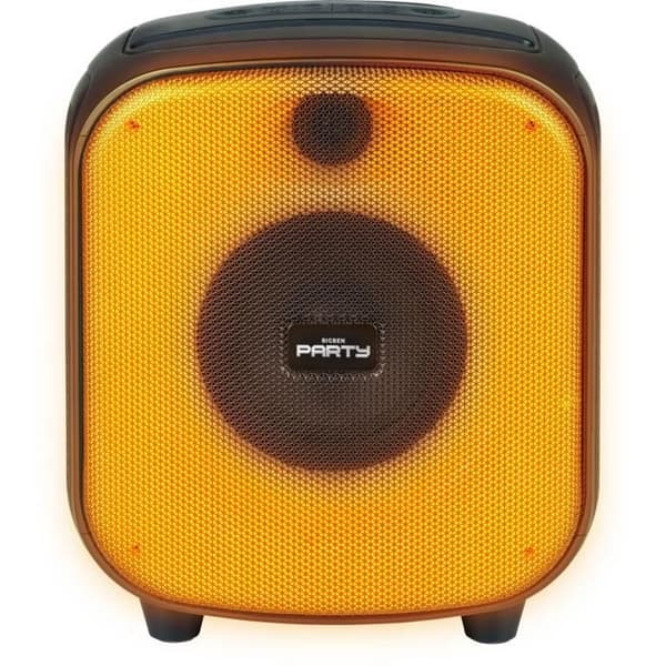 Bluetooth-högtalare - BIGBEN - Kubformat - 200W, Ljuseffekter, USB, Micro-SD, USB-C Li-on batteri Svart