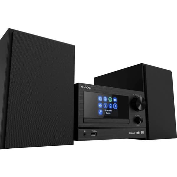 Micro System - KENWOOD - M-7000S-B - CD/MP3-spelare - FM-tuner - Bluetooth Svart