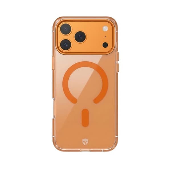 iPhone 17 Pro MagSafe FORCE CASE Kontur Metall Stötsäker 2m Premium Orange Apelsin