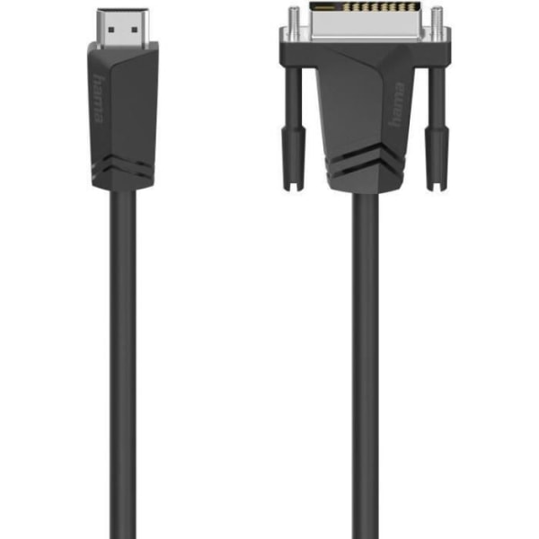 Hama HDMI - DVI Adapterkabel HDMI-A hankontakt DVI-D hankontakt 18+1 pol 1,50 m svart 00205018 HDMI-kabel