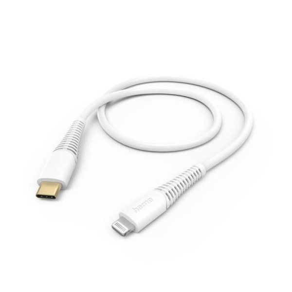 USB-C-LIGHTNING LADDNINGSKABEL, 1,5M, VIT HAMA