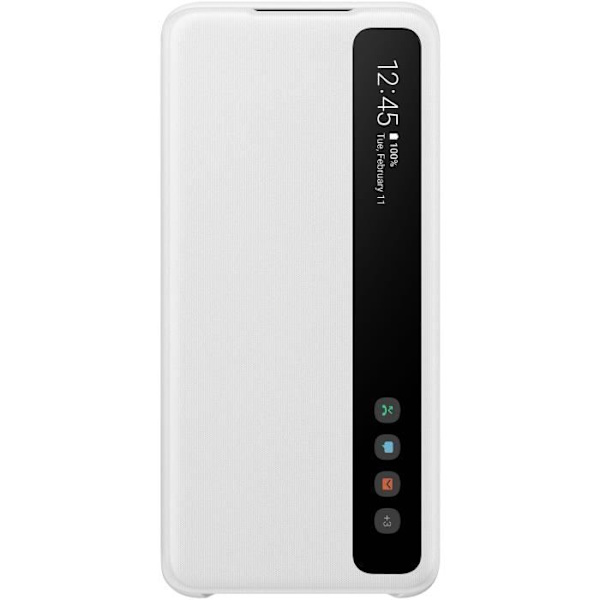 Clear View-fodral S20 Vit Vit