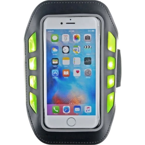 BIGBEN Universal 5,5" Smartphone Armbånd - Reflekterende LED