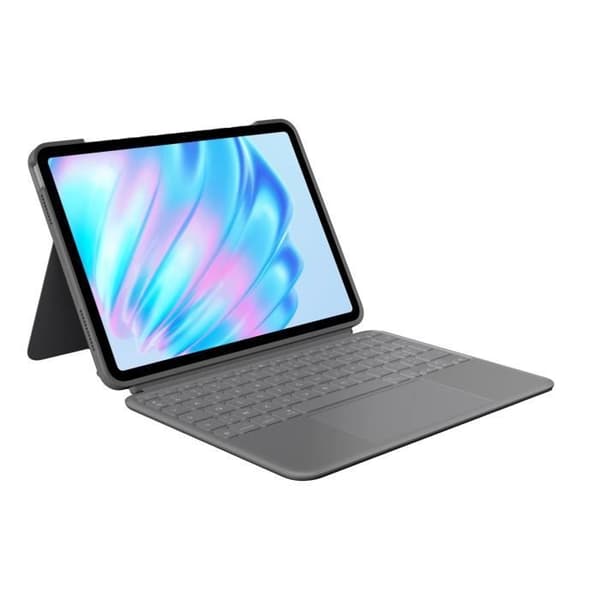 Tangentbordsskydd - Logitech - Combo Touch - För iPad Air 11" (M2, M3 & M4) & iPad Air (5:e generationen) - Grå
