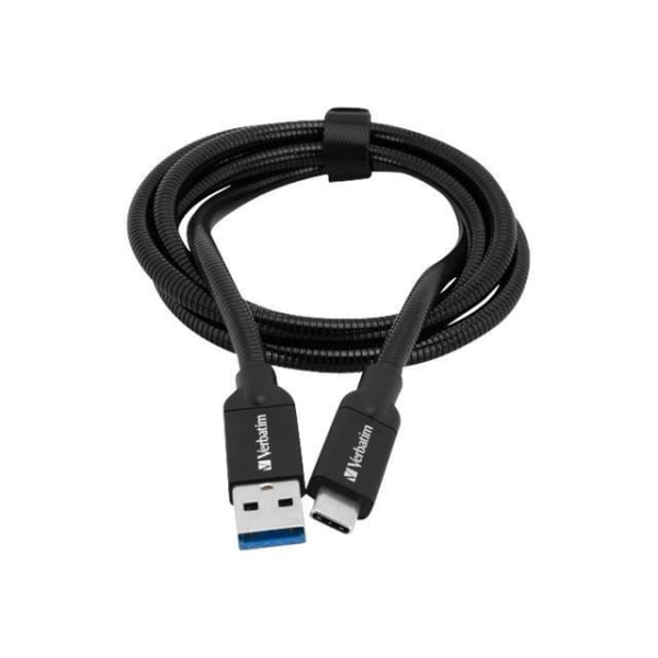 Verbatim synkronisera och ladda USB-C (M) till USB (M) USB 3.1 Gen 2-kabel 1m Svart