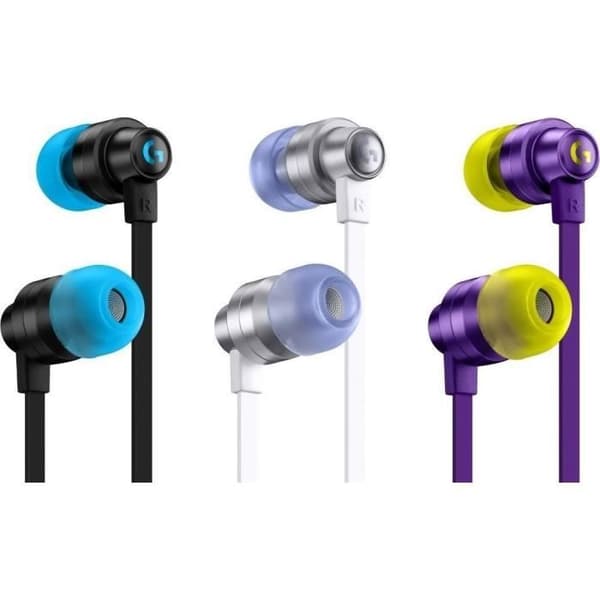 Spelheadset - Logitech - G333 - In-ear - Vit - 3,5 mm minijack, USB-C Vit