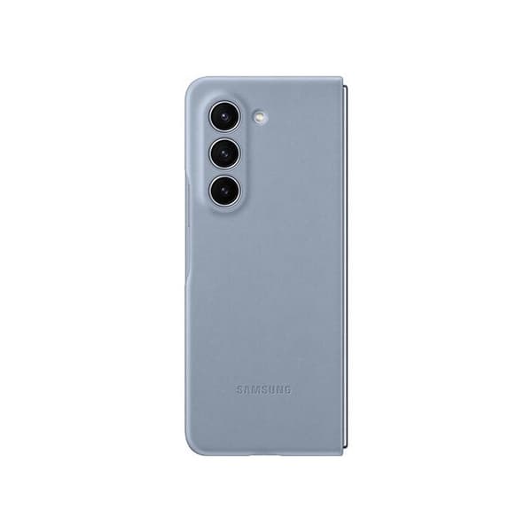 Mobilskal - Samsung - Galaxy Z Fold 5 - Imitation läder - Blå - Semi-rigid Blå
