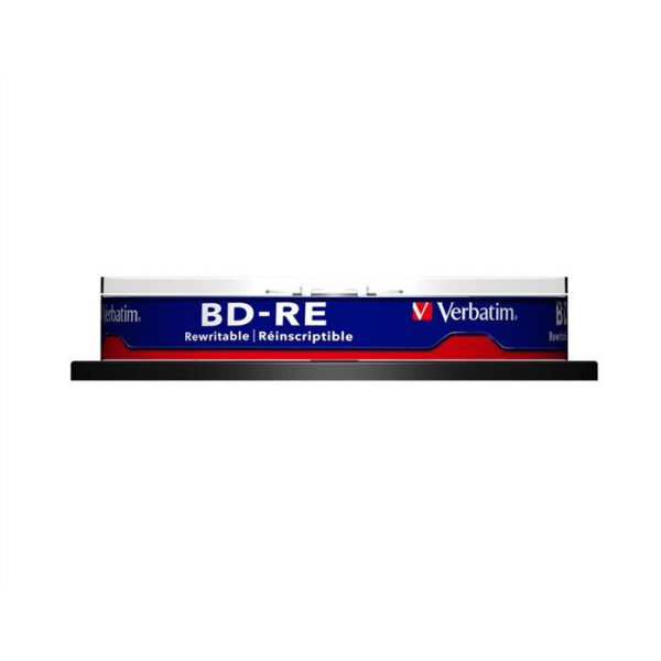 BD-RE - VERBATIM - Paket med 10 x 25 GB - 2x skrivhastighet - Enkelt lager - ScratchGuard