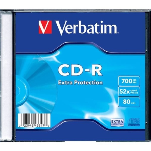 VERBATIM - VERBATIM ICA CD REC CD-R REGISTRERING 80 MIN 700 Mo