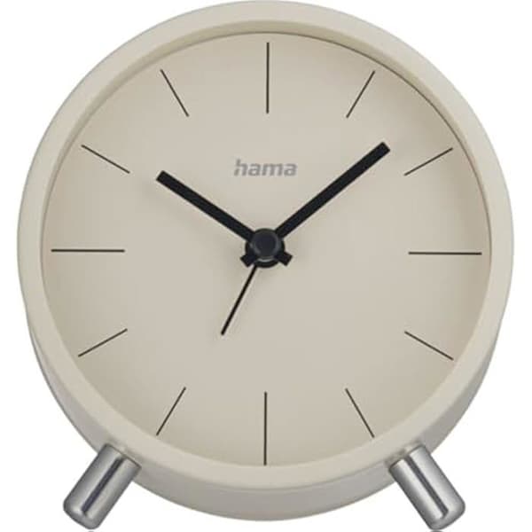 Väckerklocka - HAMA - Flores - Analogisk - Tyst - Grå/Beige Grå/Beige